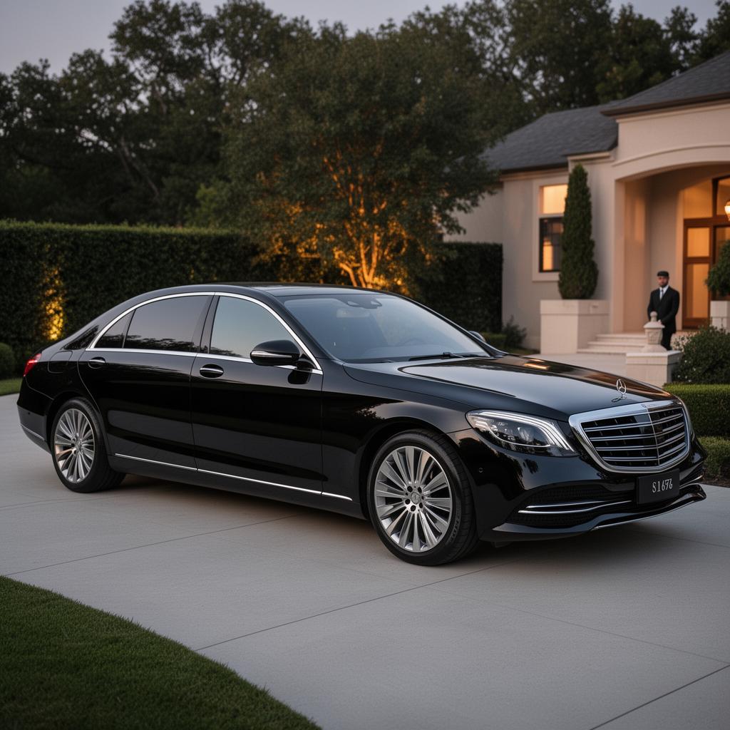 Premium sedan ready for chauffeur-driven car hire in Cape Town